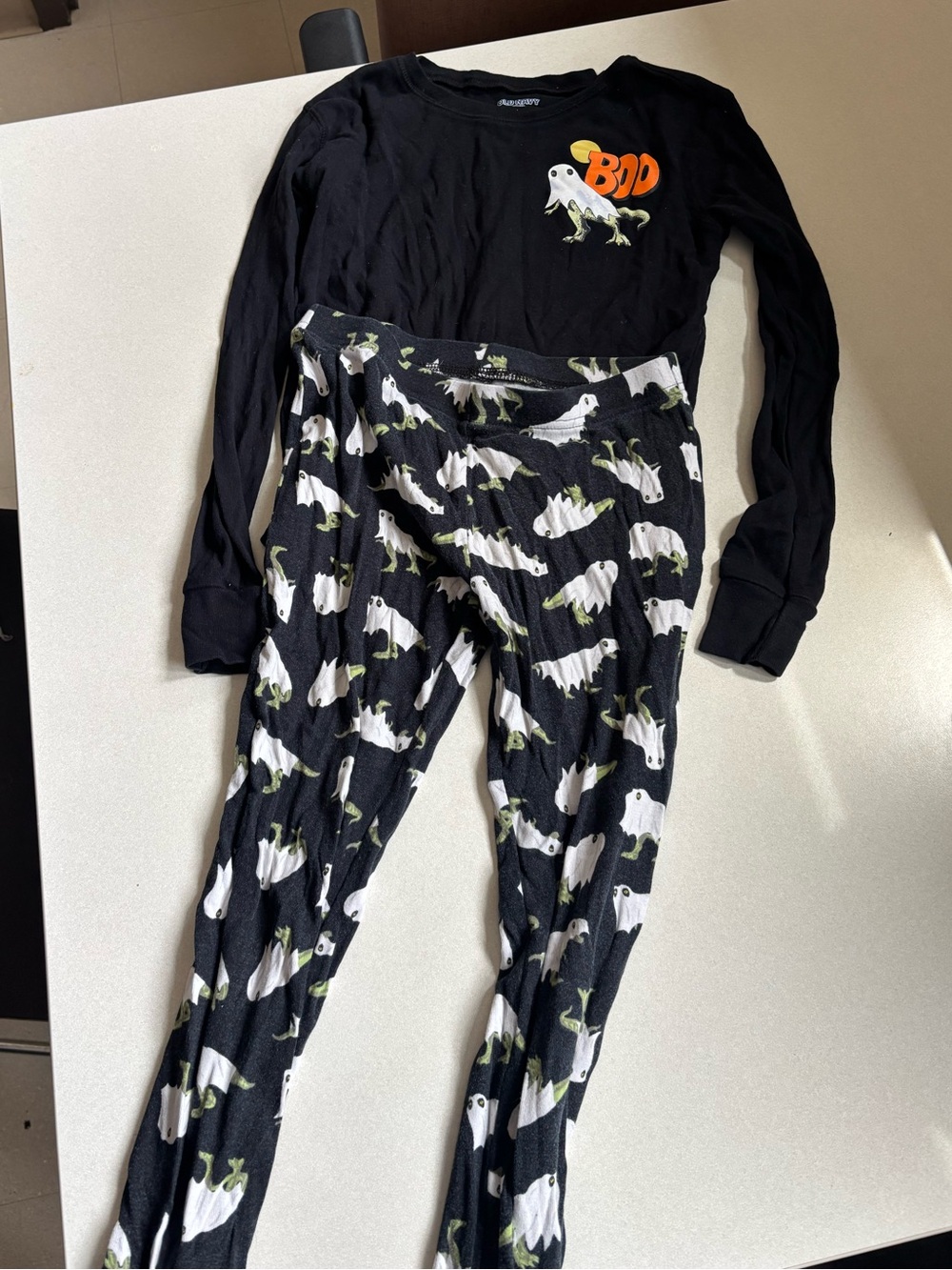 Old Navy Black Halloween PJ set unisex 12 xl kids